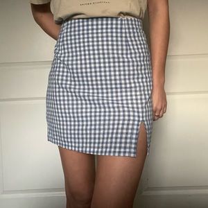 SHEIN gingham skirt